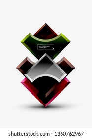 Fondo abstracto geométrico moderno. Diseño mínimo de vectores