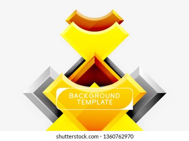 Modern geometrical abstract background. Vector minimal design