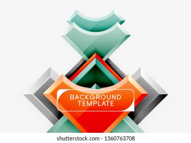 Fondo abstracto geométrico moderno. Diseño mínimo de vectores