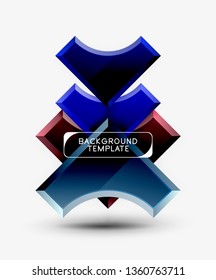 Modern geometrical abstract background. Vector minimal design