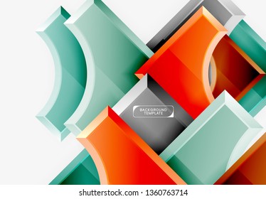 Modern geometrical abstract background. Vector minimal design
