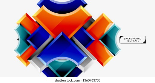 Moderner, geometrischer abstrakter Hintergrund. minimales Vektordesign