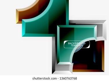 Modern geometrical abstract background. Vector minimal design