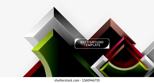 Modern geometrical abstract background. Vector minimal design