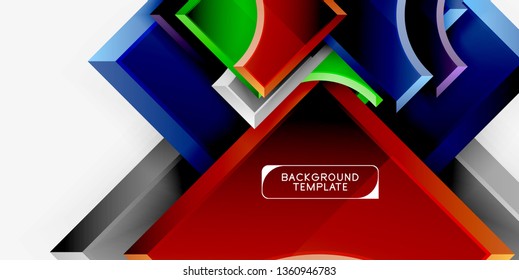 Modern geometrical abstract background. Vector minimal design