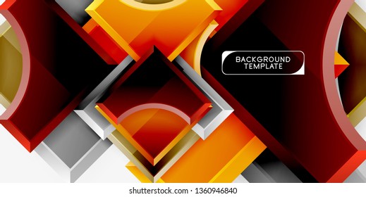 Modern geometrical abstract background. Vector minimal design