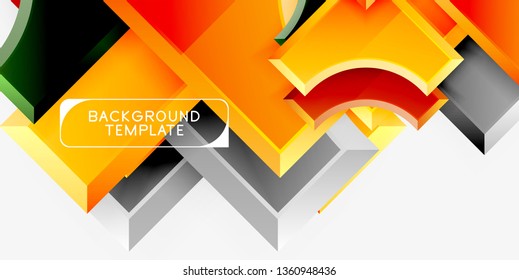 Modern geometrical abstract background. Vector minimal design