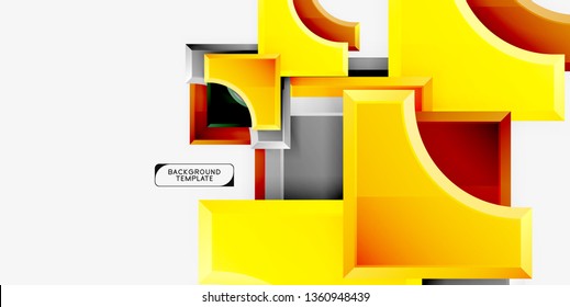 Modern geometrical abstract background. Vector minimal design