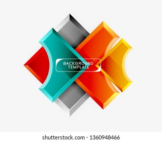 Modern geometrical abstract background. Vector minimal design