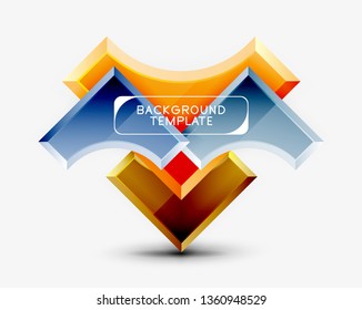 Modern geometrical abstract background. Vector minimal design