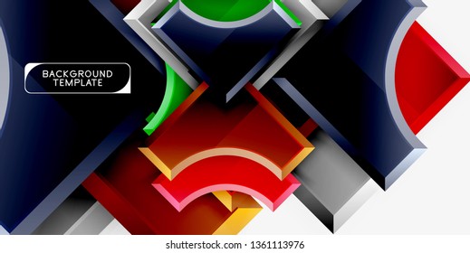 Moderner, geometrischer abstrakter Hintergrund. minimales Vektordesign