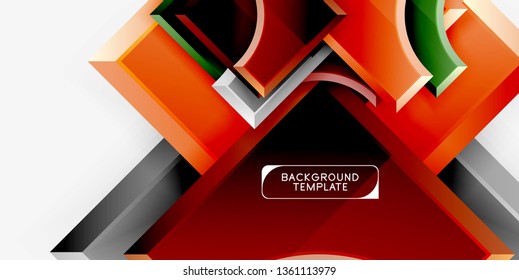 Modern geometrical abstract background. Vector minimal design