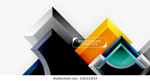 Fondo abstracto geométrico moderno. Diseño mínimo de vectores
