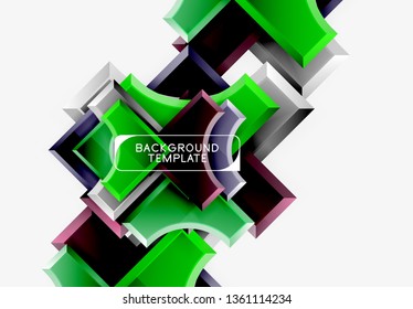 Fondo abstracto geométrico moderno. Diseño mínimo de vectores