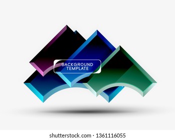 Modern geometrical abstract background. Vector minimal design