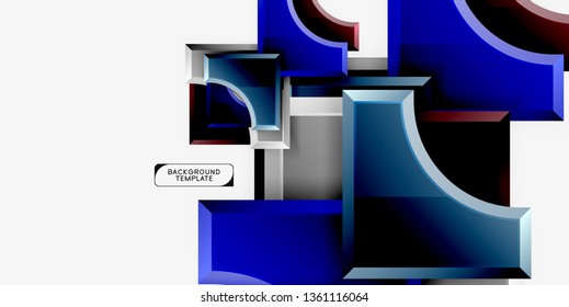 Modern geometrical abstract background. Vector minimal design