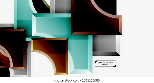 Modern geometrical abstract background. Vector minimal design