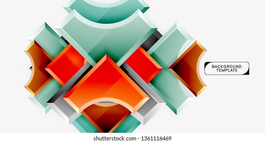 Fondo abstracto geométrico moderno. Diseño mínimo de vectores