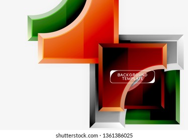 Fondo abstracto geométrico moderno. Diseño mínimo de vectores
