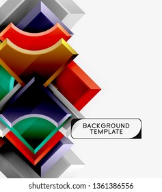 Modern geometrical abstract background. Vector minimal design