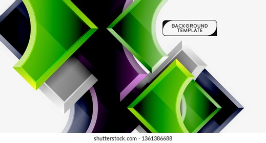 Fondo abstracto geométrico moderno. Diseño mínimo de vectores