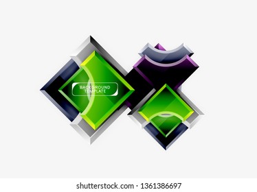 Fondo abstracto geométrico moderno. Diseño mínimo de vectores