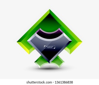 Modern geometrical abstract background. Vector minimal design