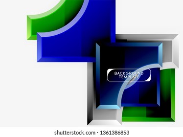 Modern geometrical abstract background. Vector minimal design