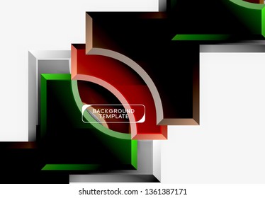 Modern geometrical abstract background. Vector minimal design