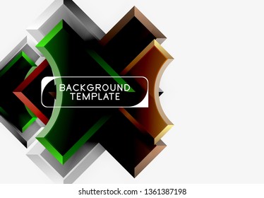 Modern geometrical abstract background. Vector minimal design