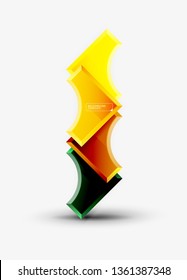 Modern geometrical abstract background. Vector minimal design
