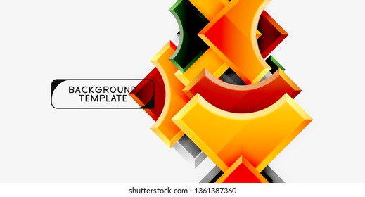 Modern geometrical abstract background. Vector minimal design
