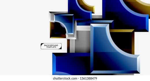 Modern geometrical abstract background. Vector minimal design