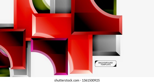 Modern geometrical abstract background. Vector minimal design