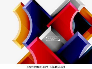 Fondo abstracto geométrico moderno. Diseño mínimo de vectores