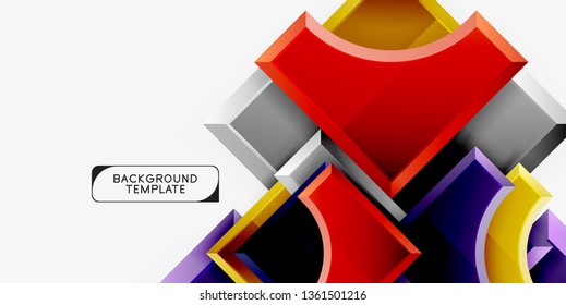 Fondo abstracto geométrico moderno. Diseño mínimo de vectores