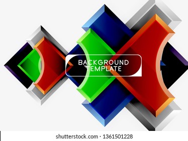 Modern geometrical abstract background. Vector minimal design