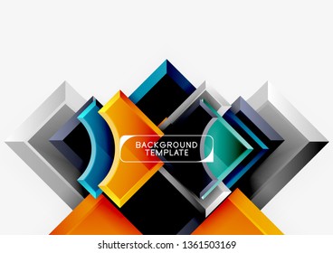 Modern geometrical abstract background. Vector minimal design
