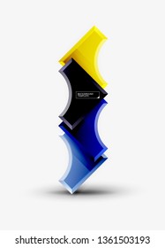 Modern geometrical abstract background. Vector minimal design