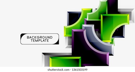 Modern geometrical abstract background. Vector minimal design