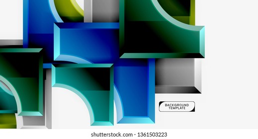 Modern geometrical abstract background. Vector minimal design