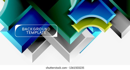 Modern geometrical abstract background. Vector minimal design