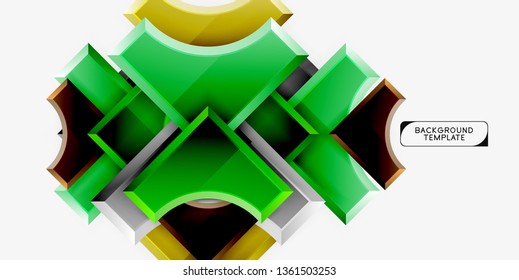 Fondo abstracto geométrico moderno. Diseño mínimo de vectores