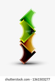 Modern geometrical abstract background. Vector minimal design