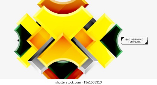 Fondo abstracto geométrico moderno. Diseño mínimo de vectores