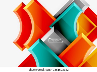 Modern geometrical abstract background. Vector minimal design