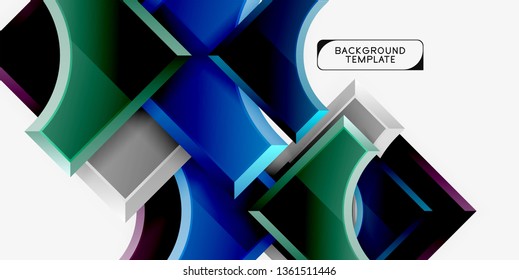 Modern geometrical abstract background. Vector minimal design