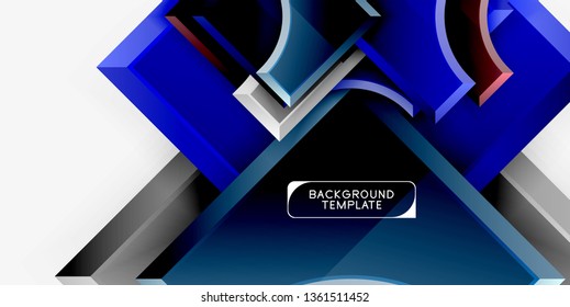 Modern geometrical abstract background. Vector minimal design