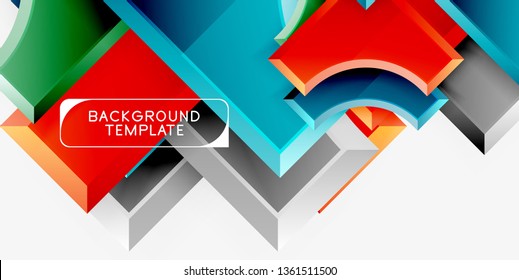 Modern geometrical abstract background. Vector minimal design