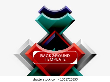 Modern geometrical abstract background. Vector minimal design
